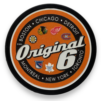 NHL produkty krążek Script Textured Hockey - Original 6