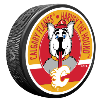 Calgary Flames krążek Harvey Mascot Textured