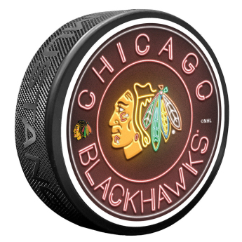 Chicago Blackhawks krążek Neon