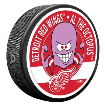 Detroit Red Wings krążek Al The Octopus Mascot Textured