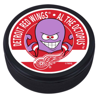 Detroit Red Wings krążek Al The Octopus Mascot Textured