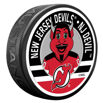 New Jersey Devils krążek NJ Devil Mascot Textured