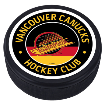 Vancouver Canucks krążek Red Vintage Striped Textured