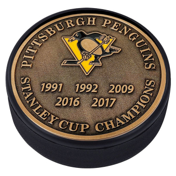 Pittsburgh Penguins krążek Stanley Cup Years Gold Medallion