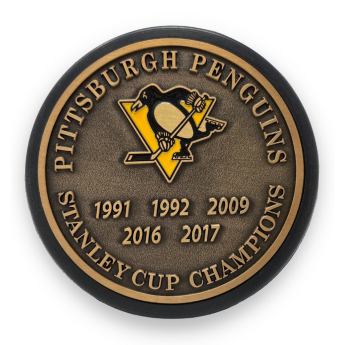 Pittsburgh Penguins krążek Stanley Cup Years Gold Medallion