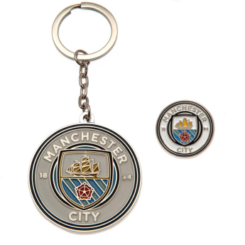 Manchester City brelok i pineska design set