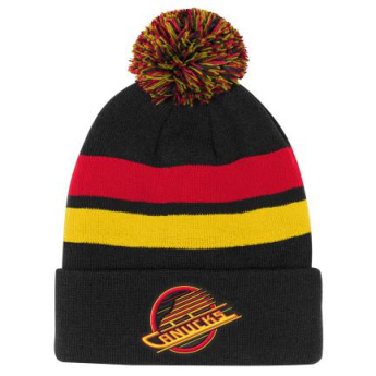 Vancouver Canucks czapka zimowa dziecięca Cuffed Beanie With Pom black