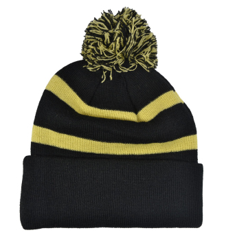 Arsenal czapka zimowa Bobble Stripe gold