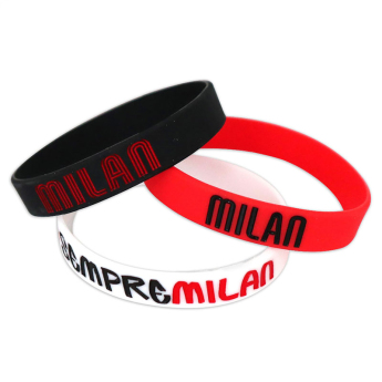 AC Milan gumowa bransoletka 3pack Silicone