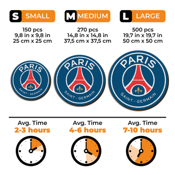 Paris Saint Germain puzzle drewniane Crest 500 pcs