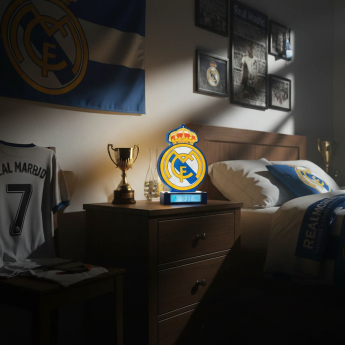 Real Madryt budzik with a lamp