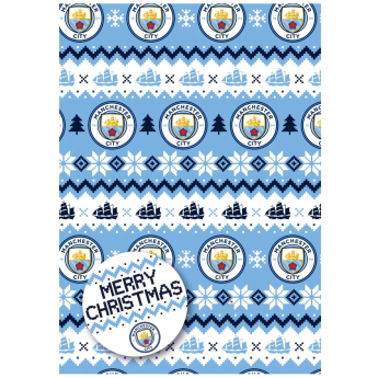 Manchester City papier podarunkowy Christmas 2 pcs