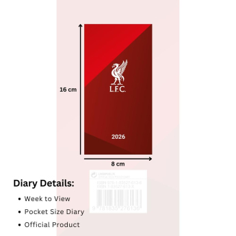 Liverpool notatnik Slim 2026