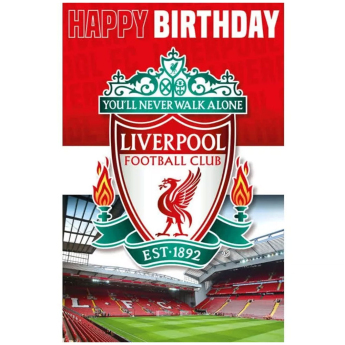 Liverpool życzenia urodzinowe 3D Lenticular