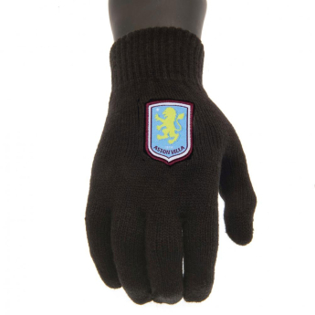Aston Vila rękawice dziecięce Knitted Gloves Junior