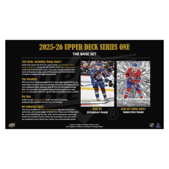 NHL pudełka karty hokejowe NHL 2025/26 Upper Deck Series 1 Hobby Box