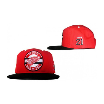 Detroit Red Wings czapka flat baseballówka #21 Tatar red-black