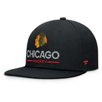 Chicago Blackhawks czapka flat baseballówka Authentic Pro A/Cap Flat Brim Square Visor Structured Adjustable