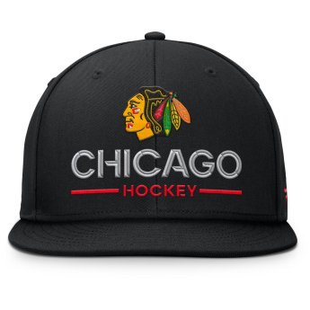 Chicago Blackhawks czapka flat baseballówka Authentic Pro A/Cap Flat Brim Square Visor Structured Adjustable