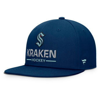 Seattle Kraken czapka flat baseballówka Authentic Pro A/Cap Flat Brim Square Visor Structured Adjustable