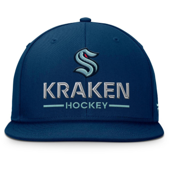Seattle Kraken czapka flat baseballówka Authentic Pro A/Cap Flat Brim Square Visor Structured Adjustable
