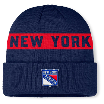 New York Rangers czapka zimowa Authentic Pro A/Cap Cuffed inscription