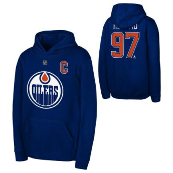 Edmonton Oilers dziecięca bluza z kapturem Connor McDavid Flat Captains N&N Flc Hood