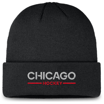 Chicago Blackhawks czapka zimowa Authentic Pro A/Cap Cuffed Beanie