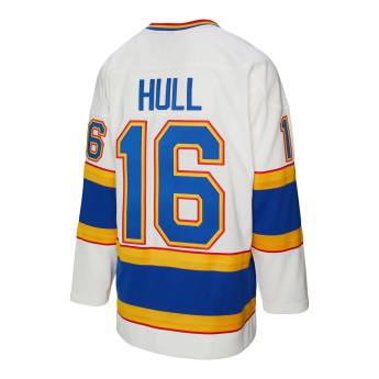 St. Louis Blues hokejowa koszulka meczowa Brett Hull 1990 NHL White Jersey