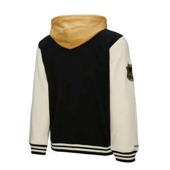 Vegas Golden Knights męska bluza z kapturem Courtside Fleece Button Front Vintage Logo