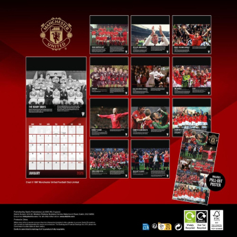 Manchester United kalendarz i dziennik Musical Gift Box 2026