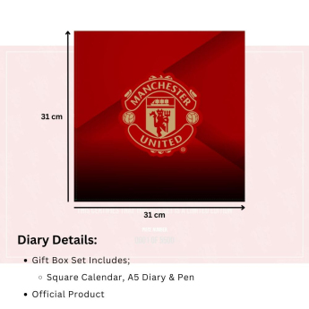 Manchester United kalendarz i dziennik Musical Gift Box 2026