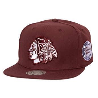 Chicago Blackhawks czapka flat baseballówka Fashion Basic Snapback red