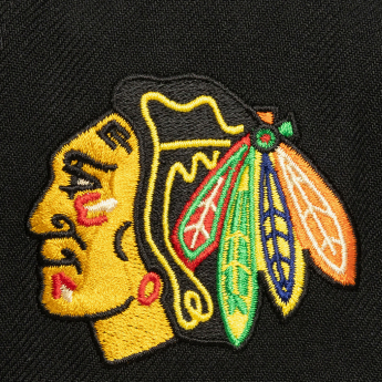 Chicago Blackhawks czapka flat baseballówka Cream Script Snapback black