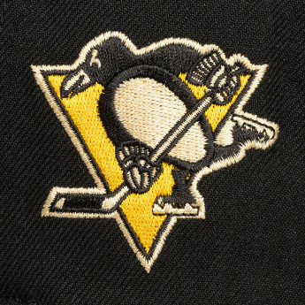 Pittsburgh Penguins czapka flat baseballówka Cream Script Snapback black