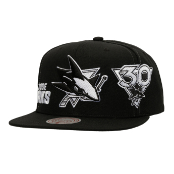San Jose Sharks czapka flat baseballówka Trifecta Snapback black