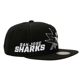 San Jose Sharks czapka flat baseballówka Trifecta Snapback black