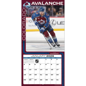 Colorado Avalanche kalendarz 2026 Wall