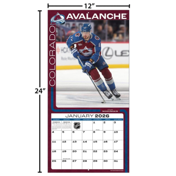 Colorado Avalanche kalendarz 2026 Wall