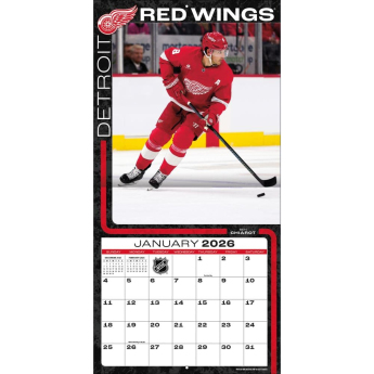Detroit Red Wings kalendarz 2026 Wall