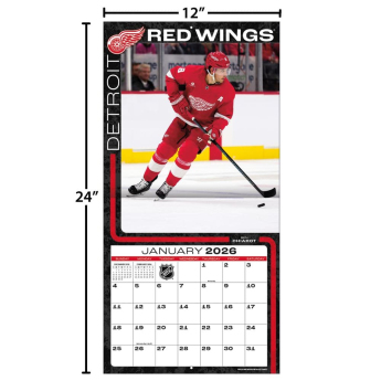 Detroit Red Wings kalendarz 2026 Wall