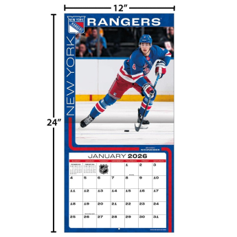 New York Rangers kalendarz 2026 Wall
