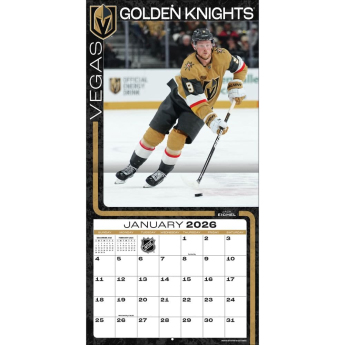 Vegas Golden Knights kalendarz 2026 Wall
