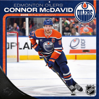 Edmonton Oilers kalendarz Connor McDavid #97 2026 Wall