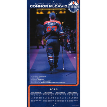 Edmonton Oilers kalendarz Connor McDavid #97 2026 Wall