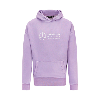 Mercedes AMG Petronas męska bluza z kapturem Retro lilac F1 Team 2023