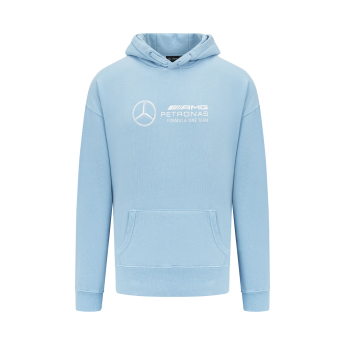 Mercedes AMG Petronas męska bluza z kapturem Retro blue F1 Team 2023