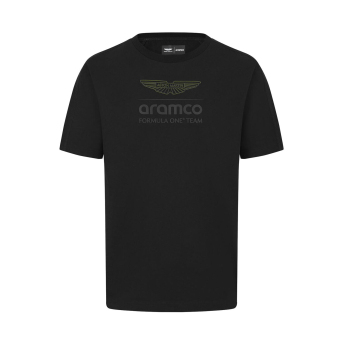 Aston Martin koszulka męska Logo Stealth black F1 team 2024