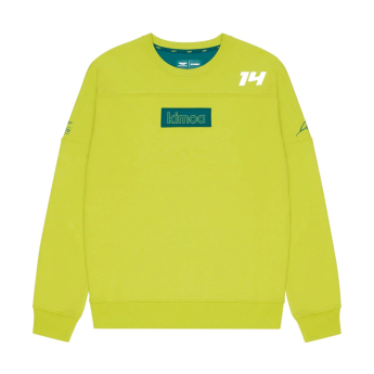 Aston Martin bluza męska Patch Alonso Kimoa yellow F1 Team 2025