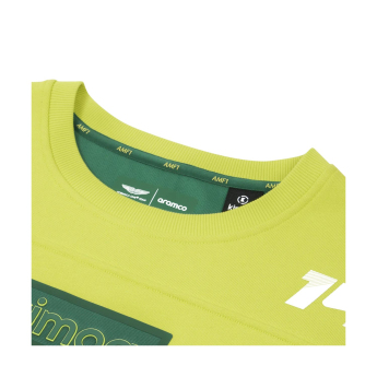 Aston Martin bluza męska Patch Alonso Kimoa yellow F1 Team 2025